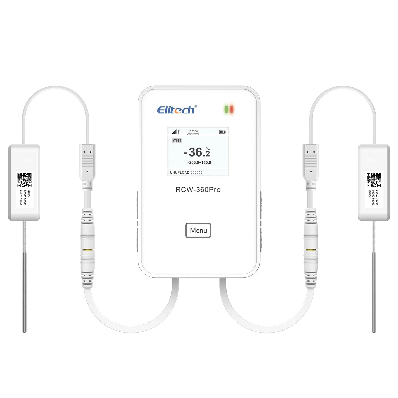 Elitech 4G or WiFi Real-Time Temperature Humidity CO2 Digital Data Logger, Diverse Replaceable Probes, 100000 Points, Cloud Data Storage, SMS/Email/APP/Web Alarm,Dual External Expansion Channel,RCW-360Pro-DC - Image 11