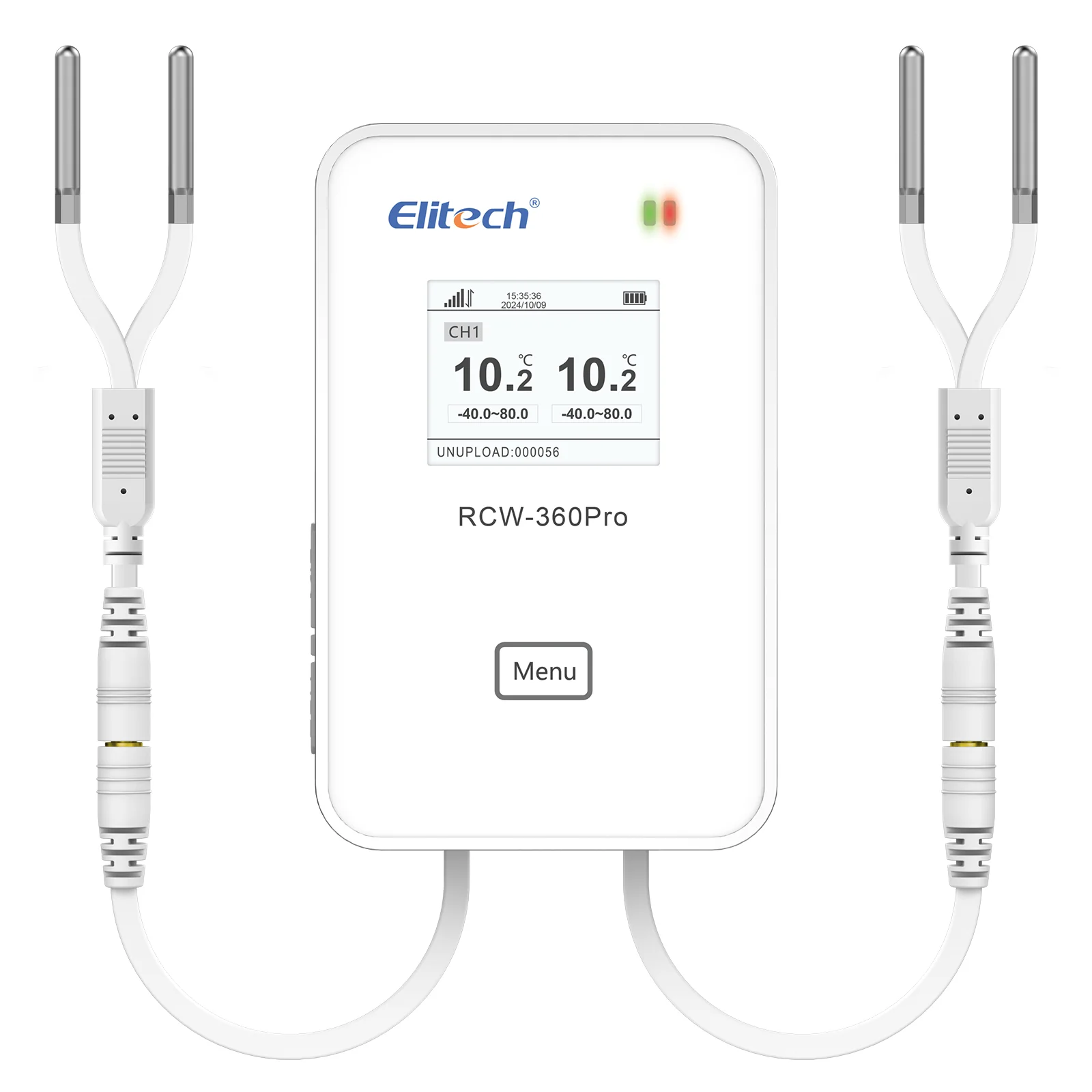 Elitech 4G or WiFi Real-Time Temperature Humidity CO2 Digital Data Logger, Diverse Replaceable Probes, 100000 Points, Cloud Data Storage, SMS/Email/APP/Web Alarm,Dual External Expansion Channel,RCW-360Pro-DC - Image 13