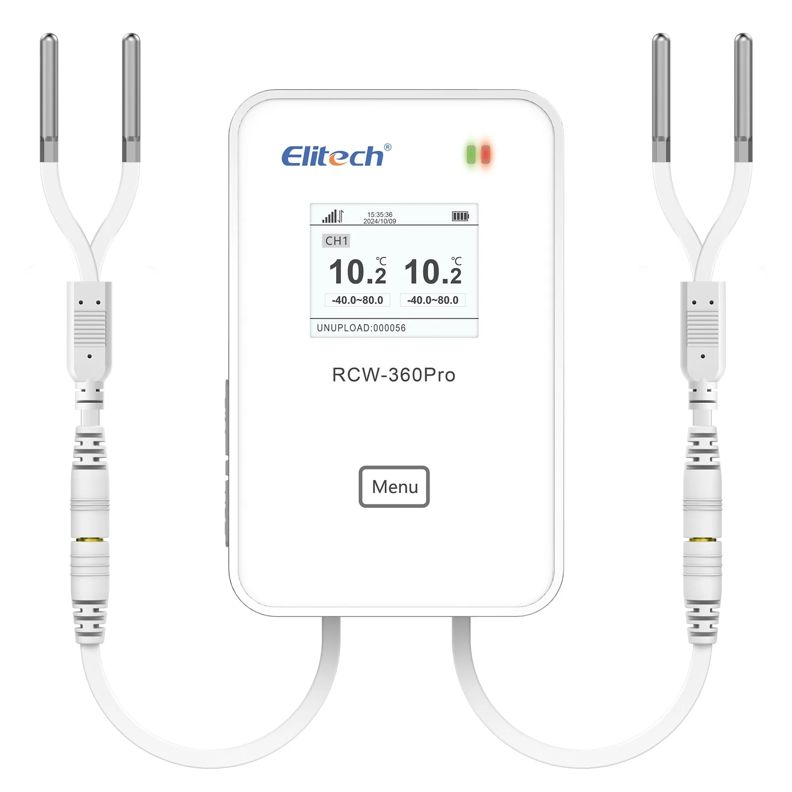 Elitech 4G or WiFi Real-Time Temperature Humidity CO2 Digital Data Logger, Diverse Replaceable Probes, 100000 Points, Cloud Data Storage, SMS/Email/APP/Web Alarm,Dual External Expansion Channel,RCW-360Pro-DC - Image 8