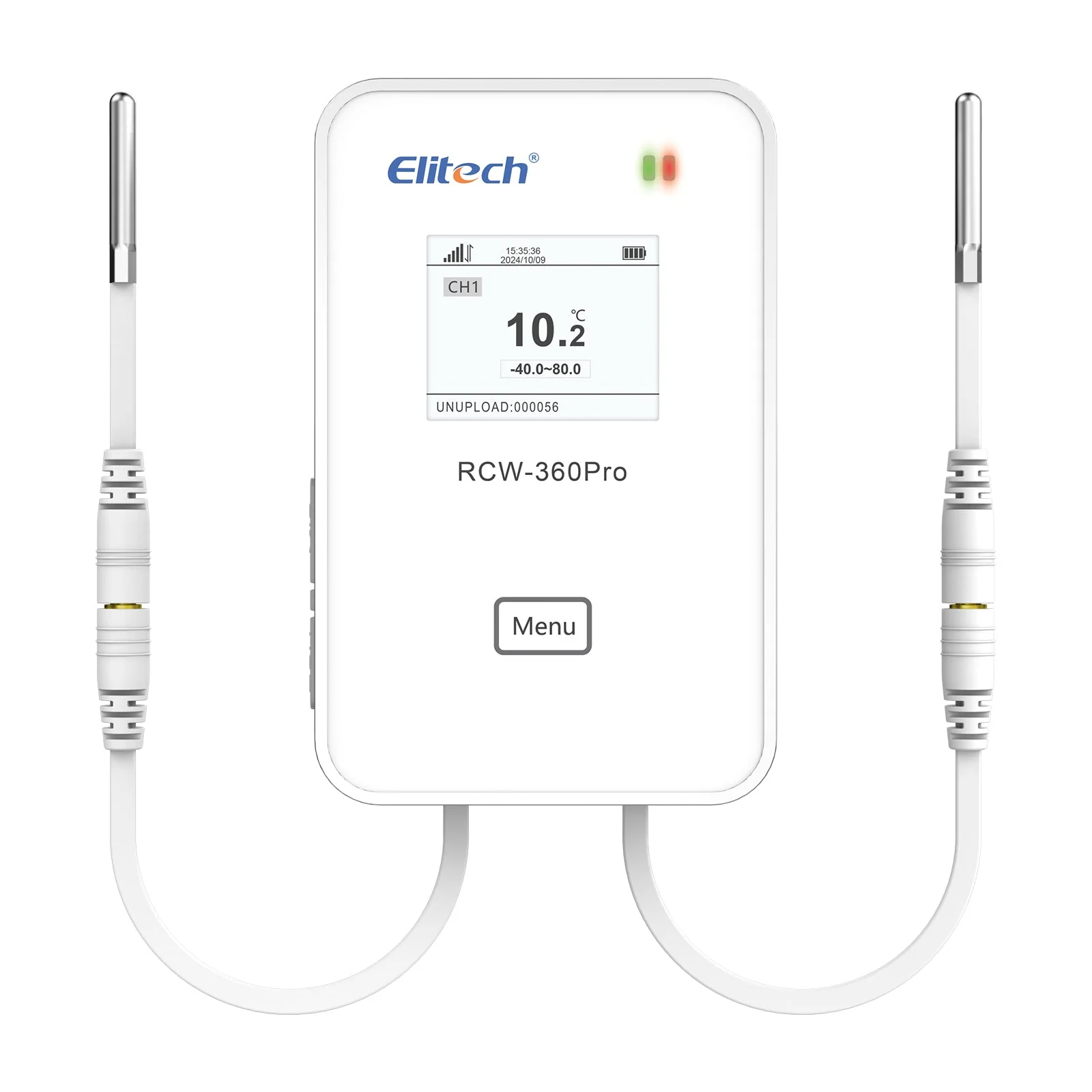 Elitech 4G or WiFi Real-Time Temperature Humidity CO2 Digital Data Logger, Diverse Replaceable Probes, 100000 Points, Cloud Data Storage, SMS/Email/APP/Web Alarm,Dual External Expansion Channel,RCW-360Pro-DC - Image 9