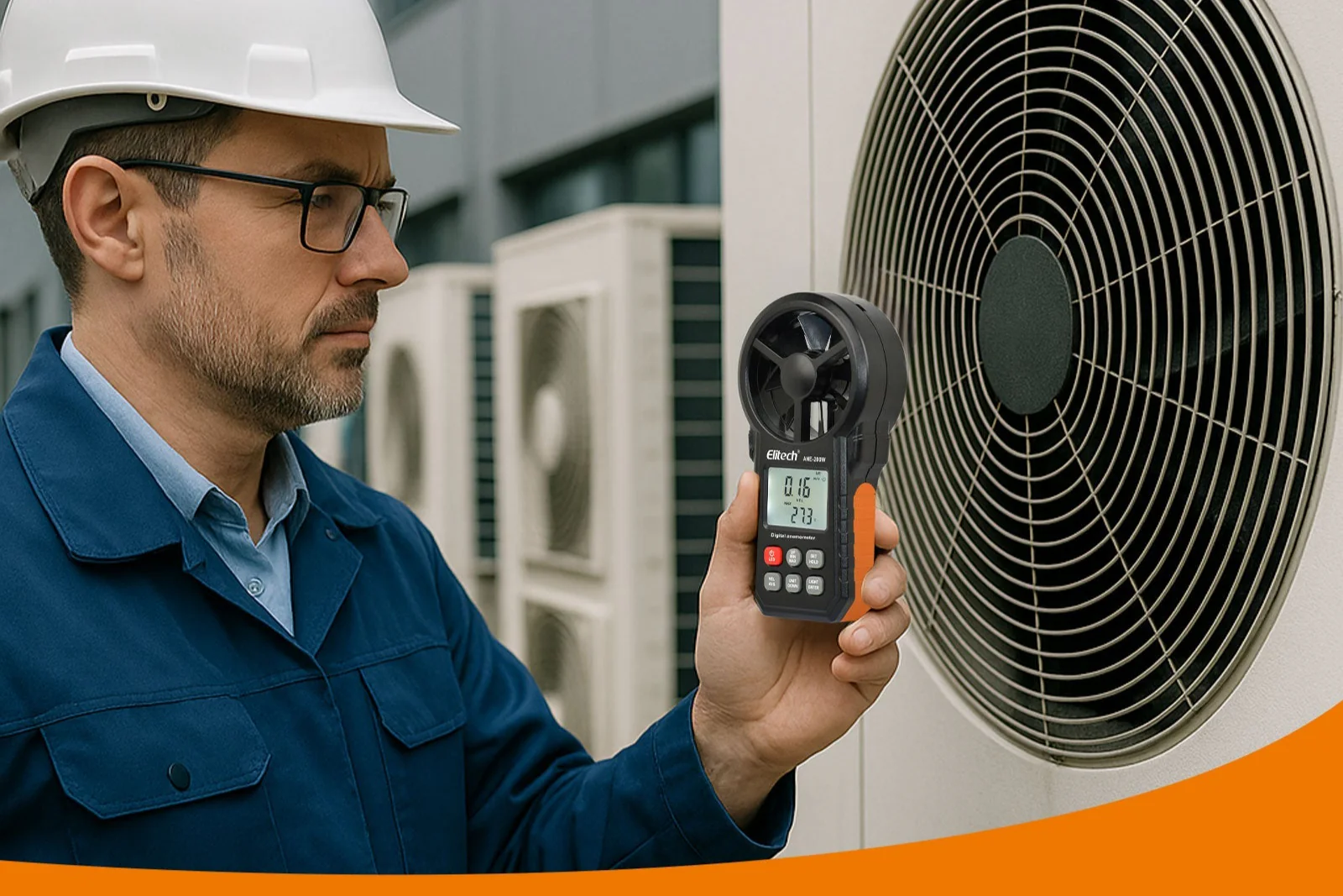 Elitech ANE-200W Bluetooth Anemometer, Digital Wind Speed Meter with Temperature and USB Data Export, CFM/CMM Air Flow Measurement, for HVAC and Environmental Testing - Image 6