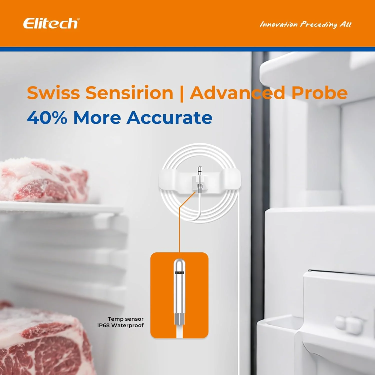 Elitech GSP-6 Bluetooth Data Logger Temperature Humidity for Refrigerator with Shadow Data 100000 Points Export PDF/CSV Report, Pharmacy Vaccine DDL Certificate, MAX MIN with Dual Probe,GSP-6Pro-TE/THE - Image 8