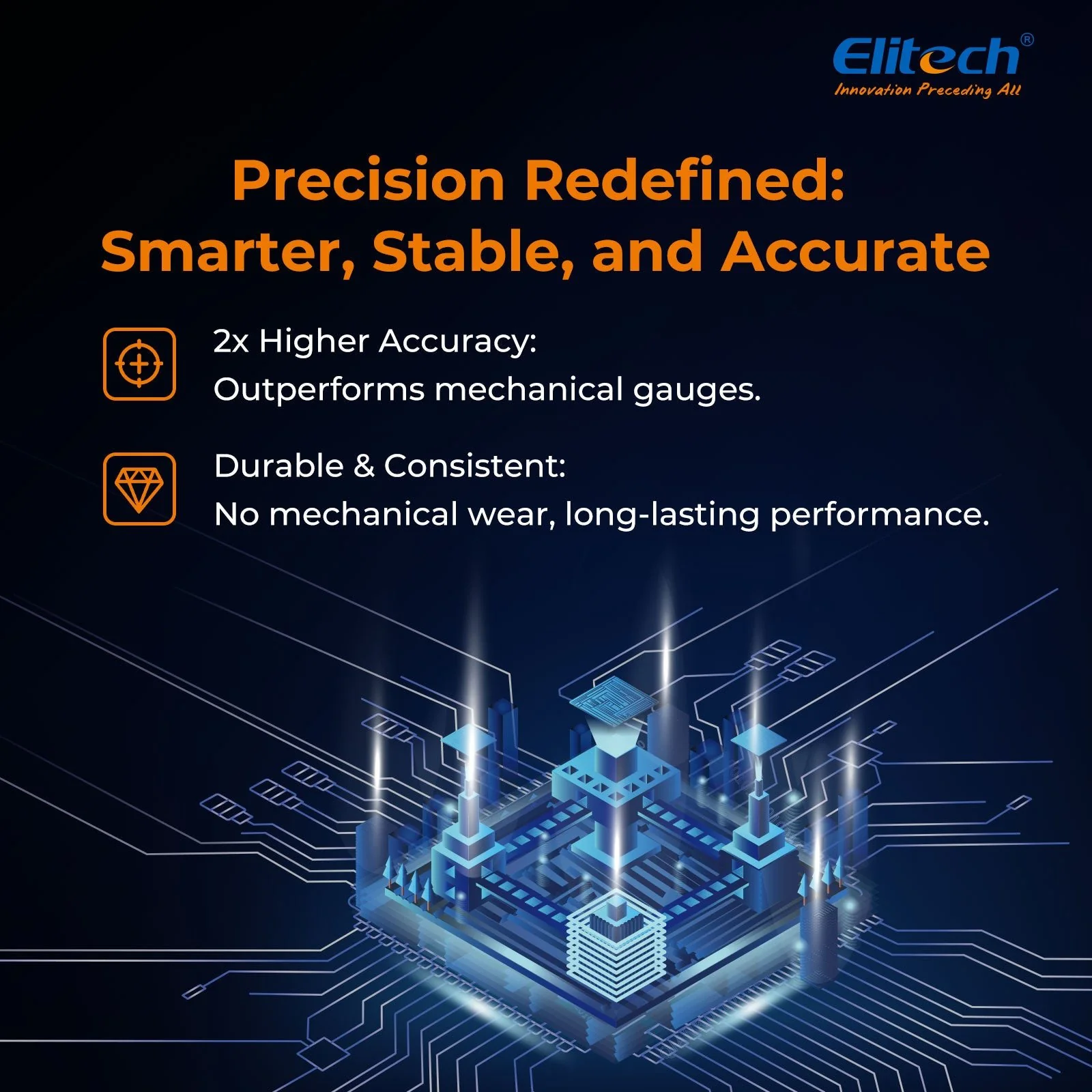 Elitech Digital Manifold Gauge for HVAC, Refrigeration & AC Systems – Pressure & Temperature Measurement, LCD Display, DMG-2SE - Image 5