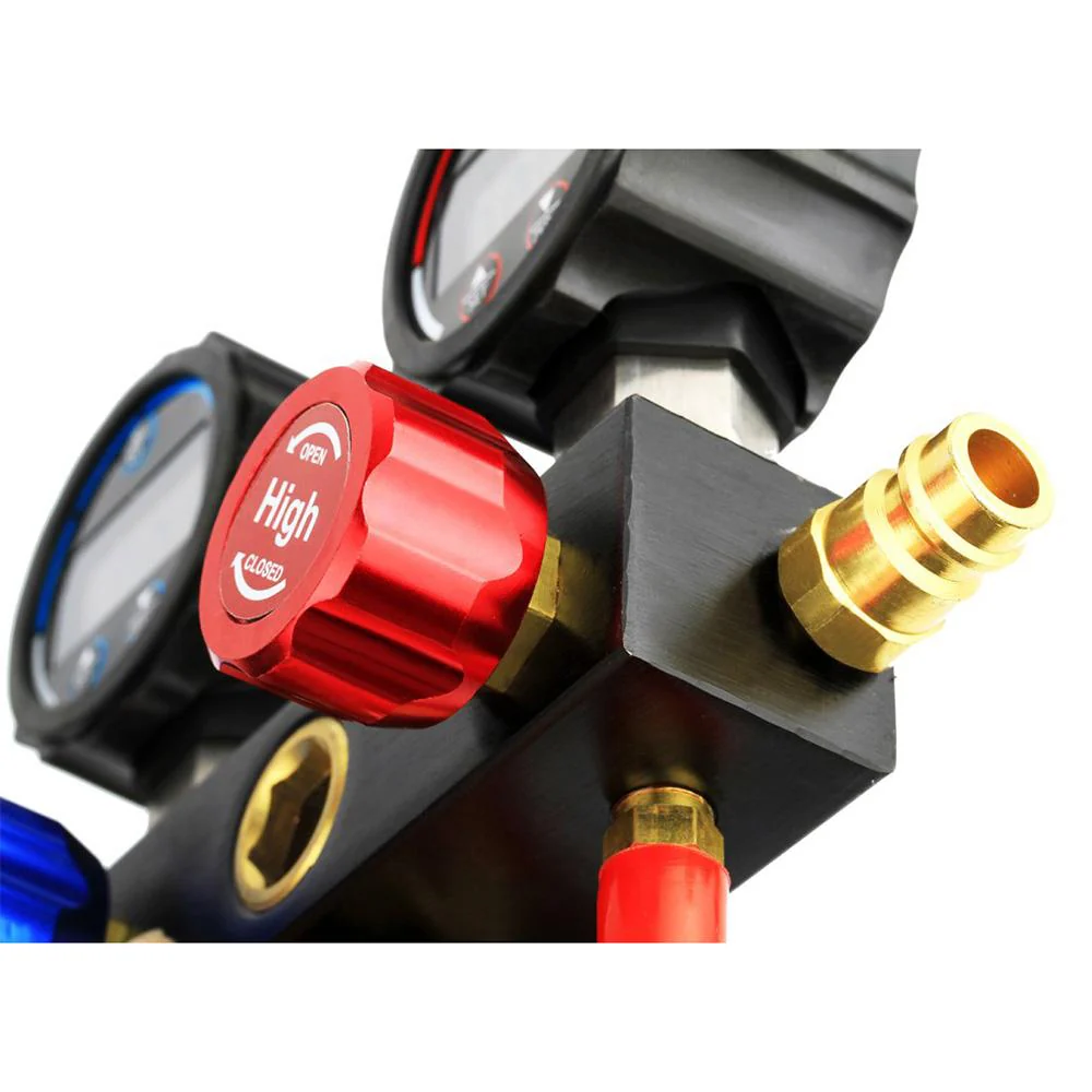 Elitech DMG-1 Digital AC Manifold Gauge Set with R410a Adapter - Image 7