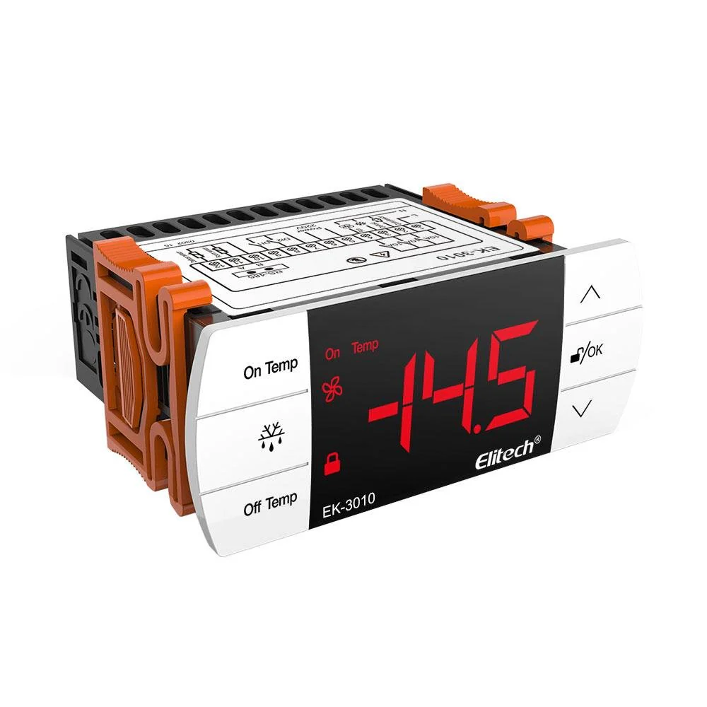 Elitech EK-3010 Digital Temperature Controller Temp Control Panel Thermostat with Temperature Probe 110V