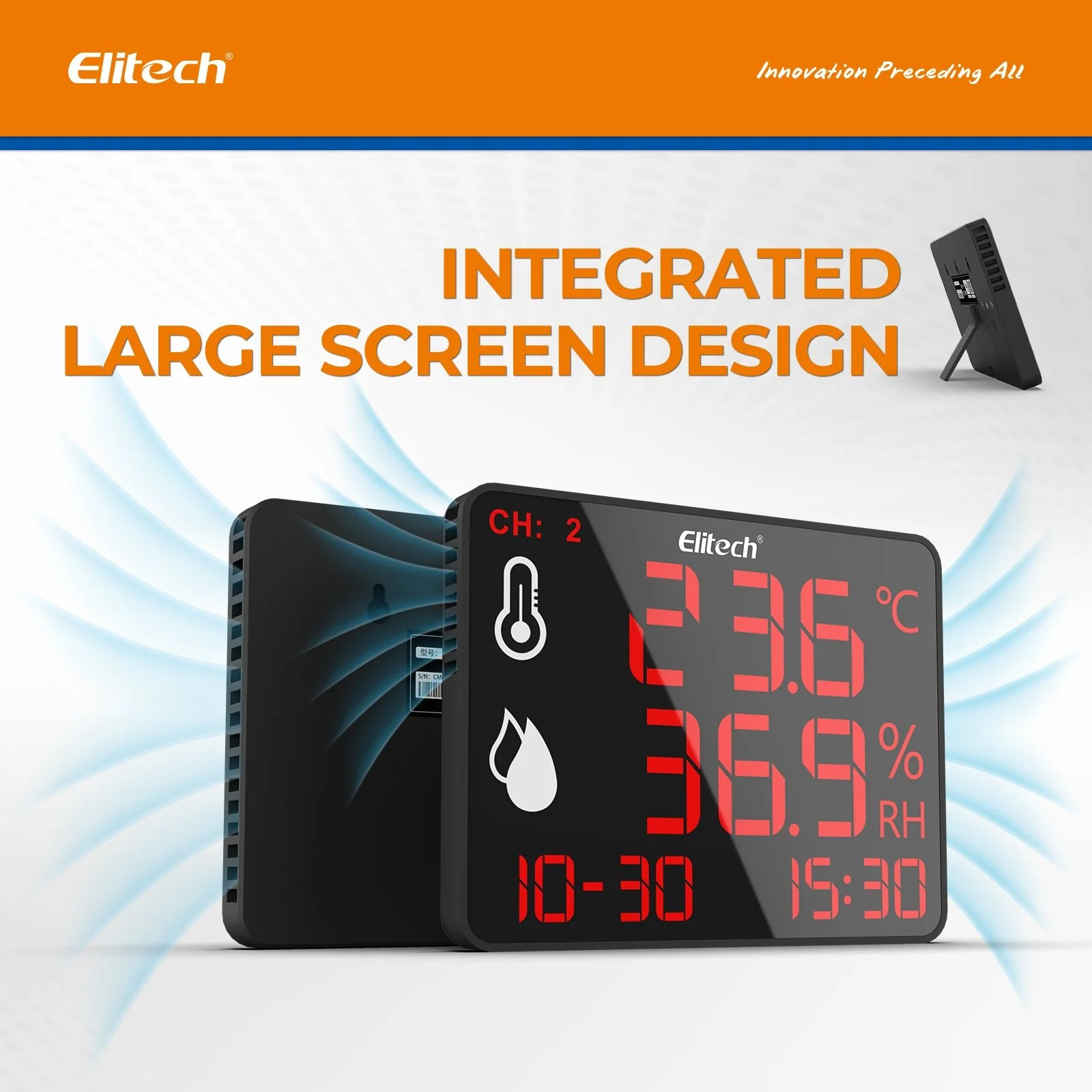 Elitech High Accuracy Digital Hygrometer Thermometer Data Logger 30000 Points, Humidity Temperature Monitor With Calibration Certificate for Audit, For Greenhouse/ Warehouse/ Lab/ Hospital DR-230/DR-230W - Image 6