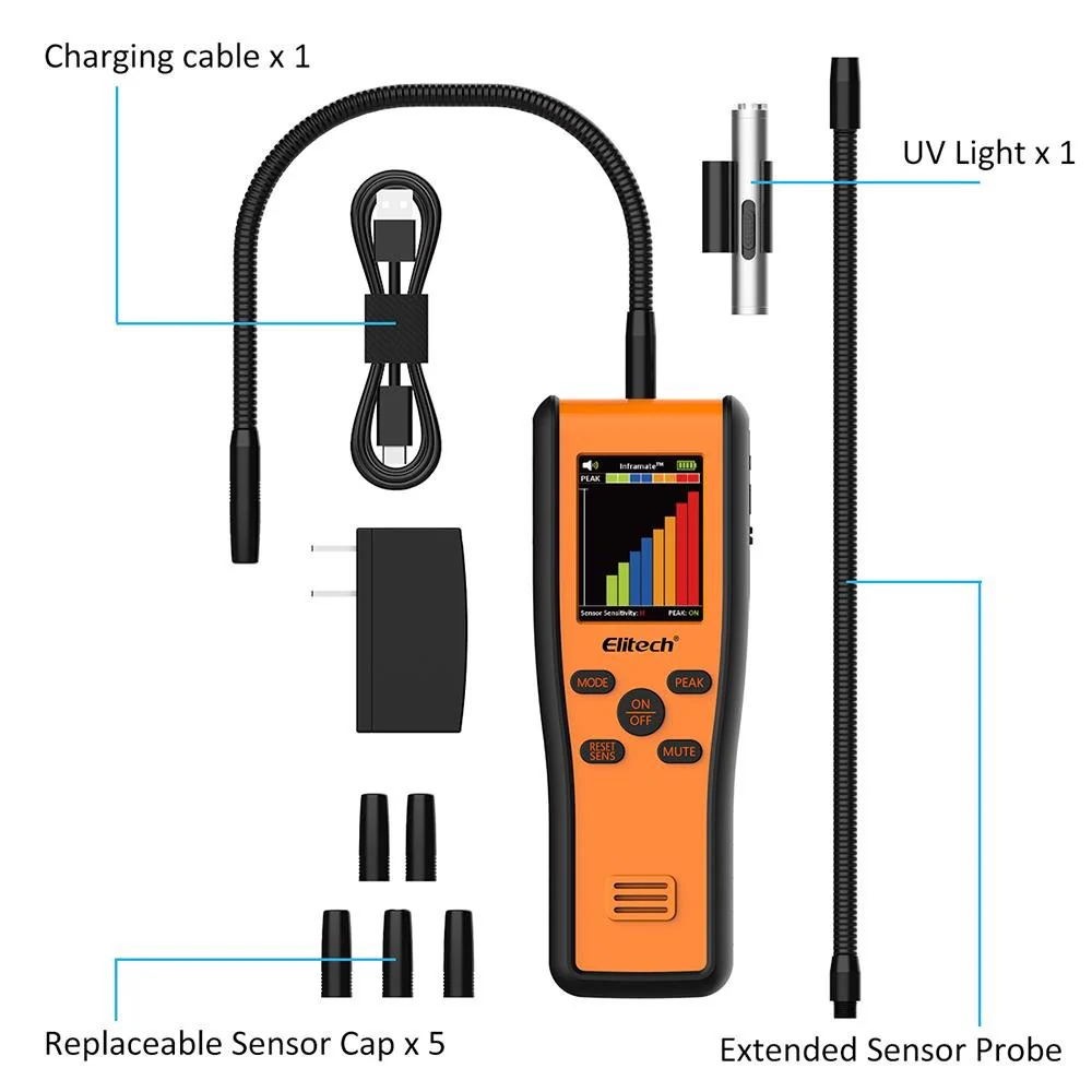 Elitech Inframate C CO2 R744 Refrigerant HVAC Leak Detector Carbon Dioxide Gas Leak Detector - Image 7