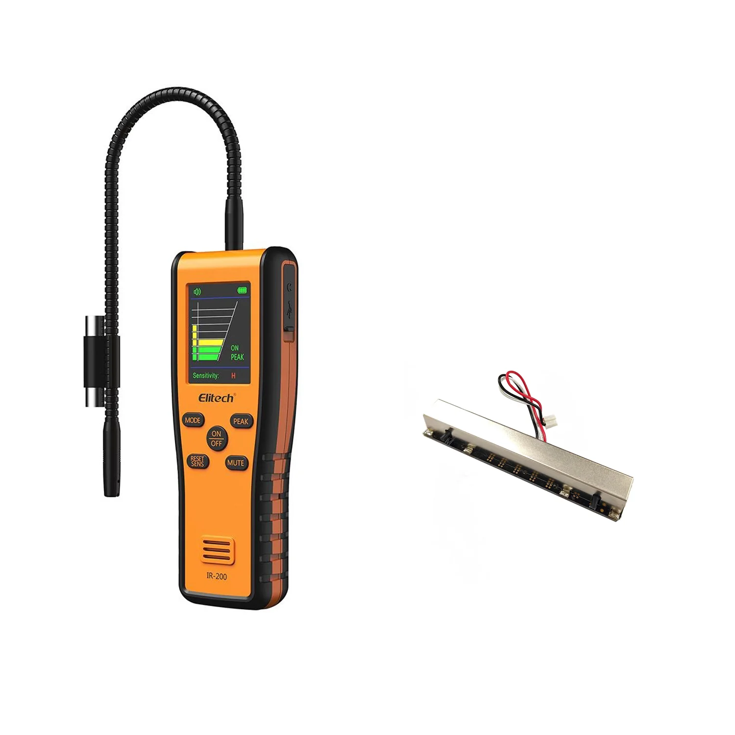 Elitech IR-200 Infrared & Heated Diode Refrigerant HVAC Leak Detector for Air Conditioner and Automotive Repair - Image 9