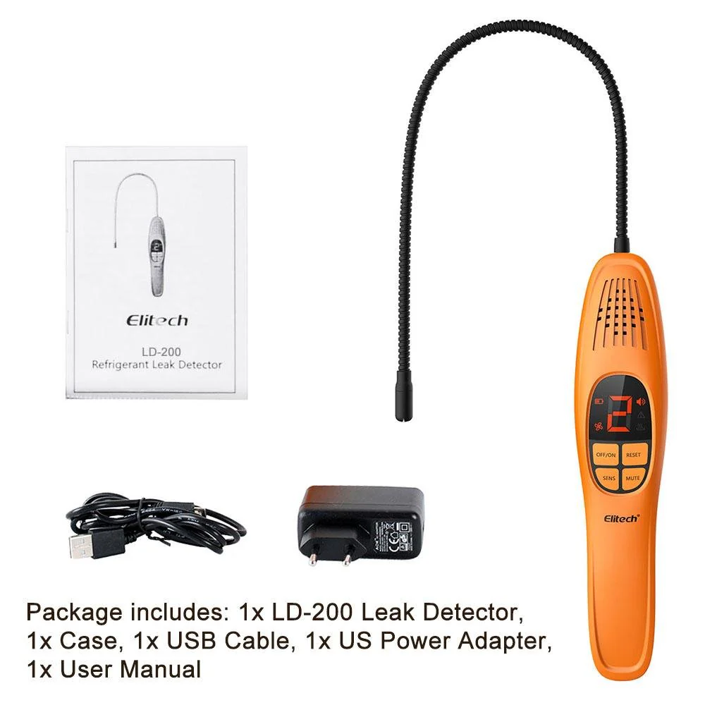 Elitech LD-200 Rechargeable Heated Diode Leak Detector Air Condition & Automotive Tools - Image 6