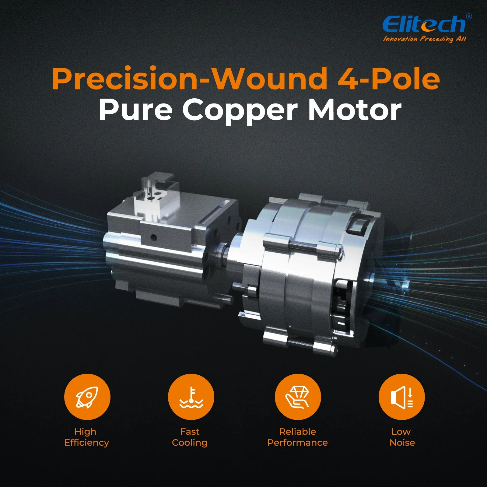 Elitech NVP-3 HVAC Vacuum Pump 3CFM 1.5L/S 1/4HP Single Stage Rotary Vane Air Vacuum Pump for HVAC and Refrigeration Systems,  Durable and Easy to Maintain - Image 4