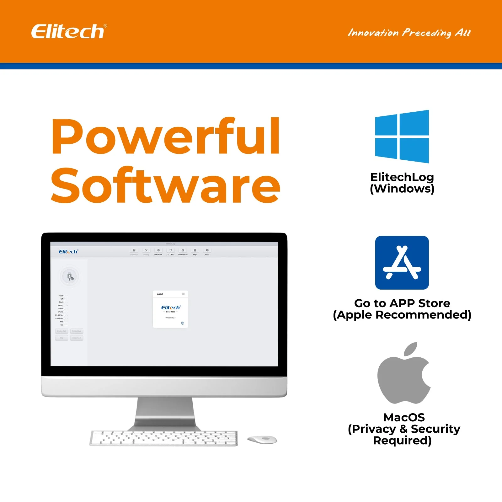 Elitech PDF USB Digital Temperature Data Logger Reuseable Recorder DDL 64000 Points High Accuracy, Shadow Data, Built-in Buzzer, Auto PDF CSV Report, Windows/MacOS Software, RC-4 Pro, RC-4H Pro - Image 5