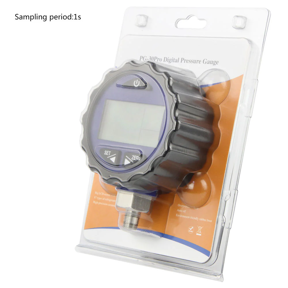 Elitech PG-30Pro Blue Digital AC Pressure Gauge -14.5~500 PSI - Image 7