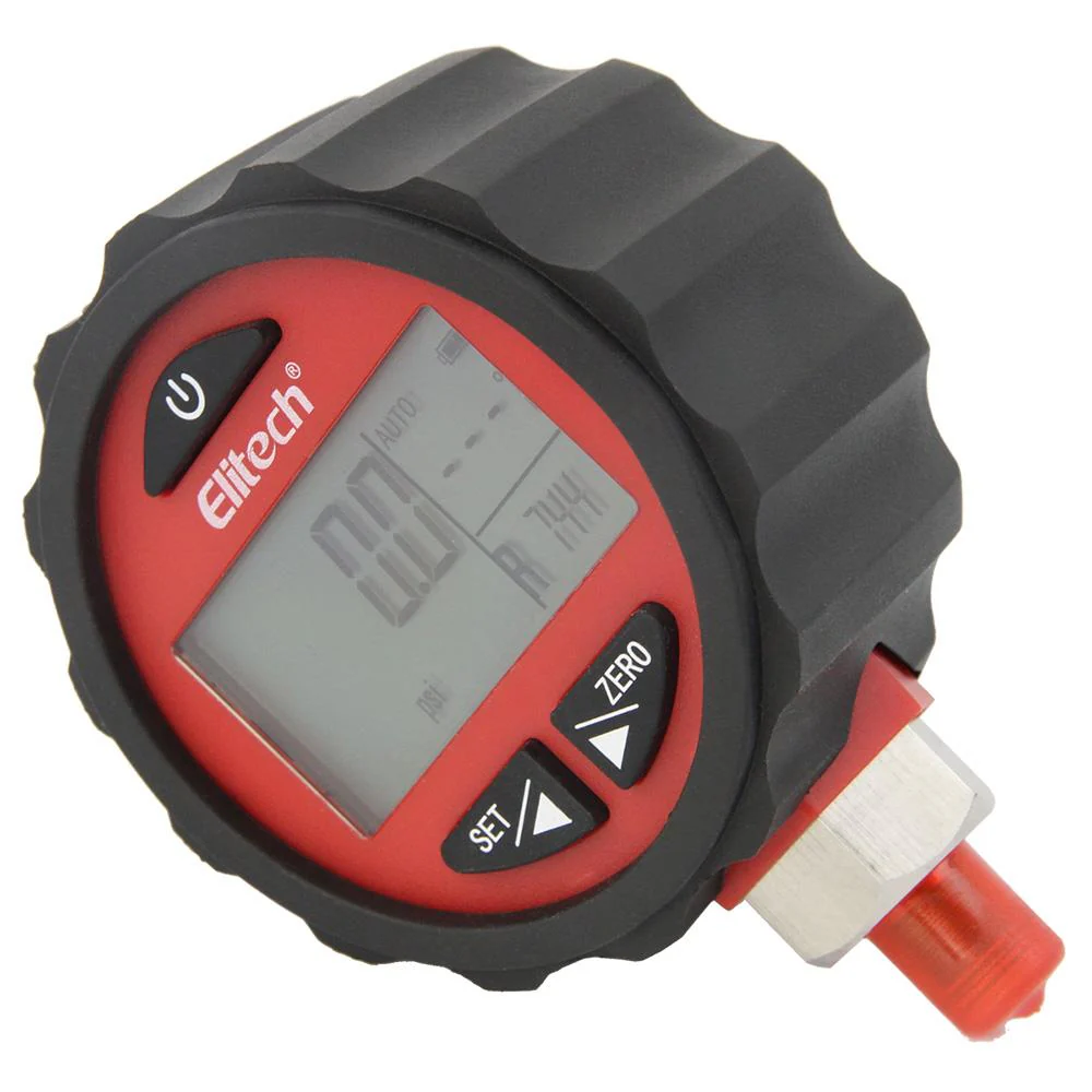 Elitech PG-30Pro Red Digital AC Pressure Gauge -14.5~800 PSI - Image 10