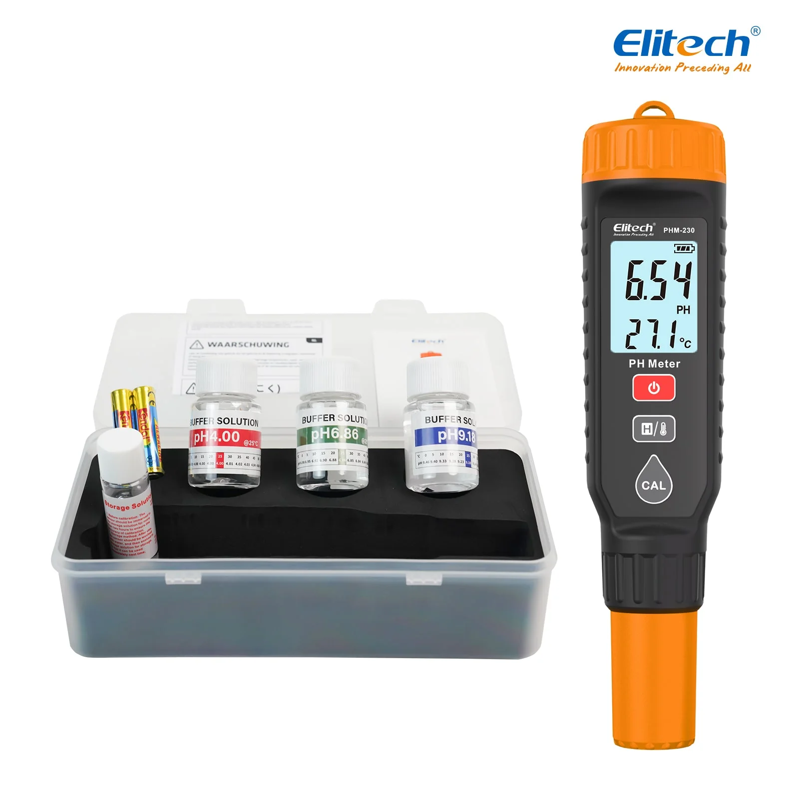 Elitech pH Pen Meter with Calibration Supplies,Reliable Digital Tester for pH, Temperature in Growing Solutions, Optimal Plant Health and Yield - Image 9