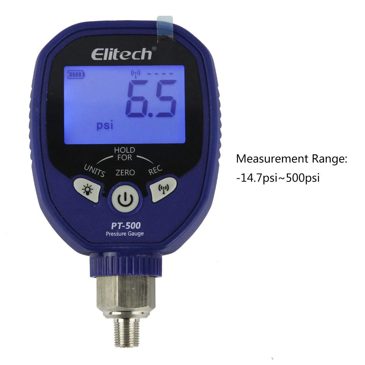 Elitech PT-500&PT-800 Pro Wireless HVAC Digital Manifold Gauge Set with Removable Temperature Clip - Image 3