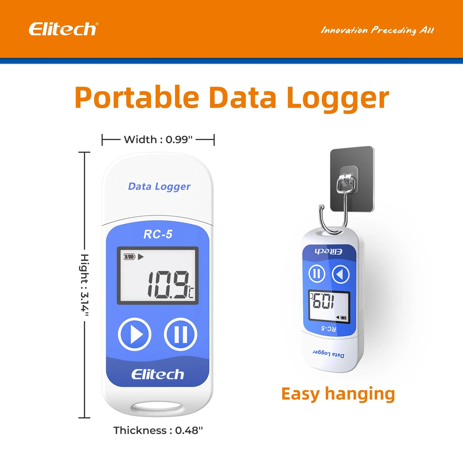Elitech RC-5 USB Temperature Data Logger with 32000 Recording Points - Image 3