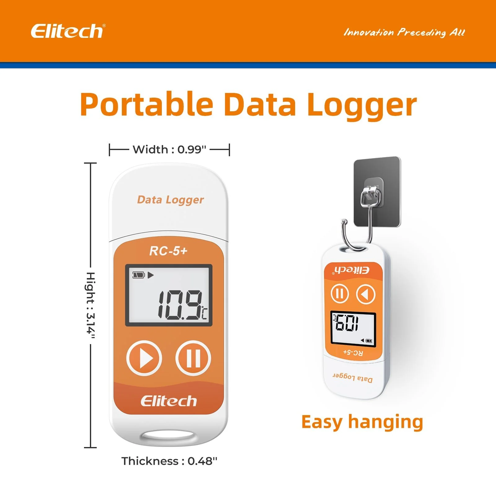 Elitech RC-5+ Reusable USB Temperature Data logger with Auto PDF Report - Image 3