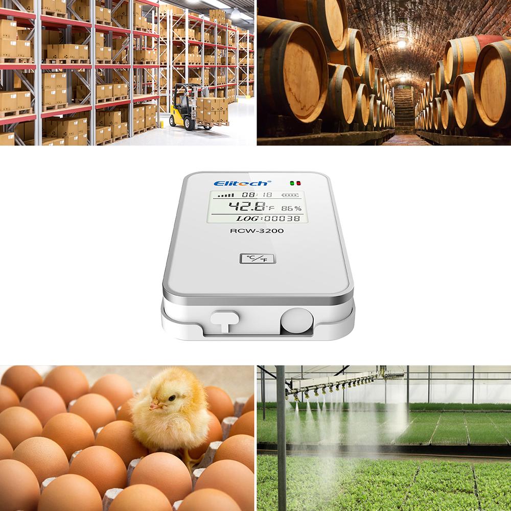 Elitech RCW-3000 & RCW-3200 WiFi 4G Wireless Temperature Humidity Data Logger and Transceiver Monitor System with Cloud and Mobile App - Image 12