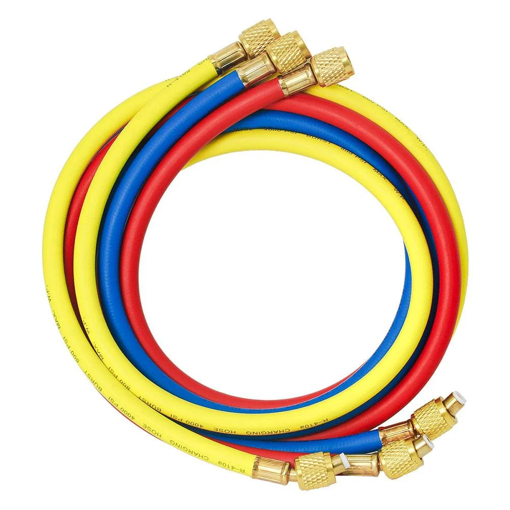 Elitech Refrigerant Charging Hoses Set, 1/4''Fitting - Image 6