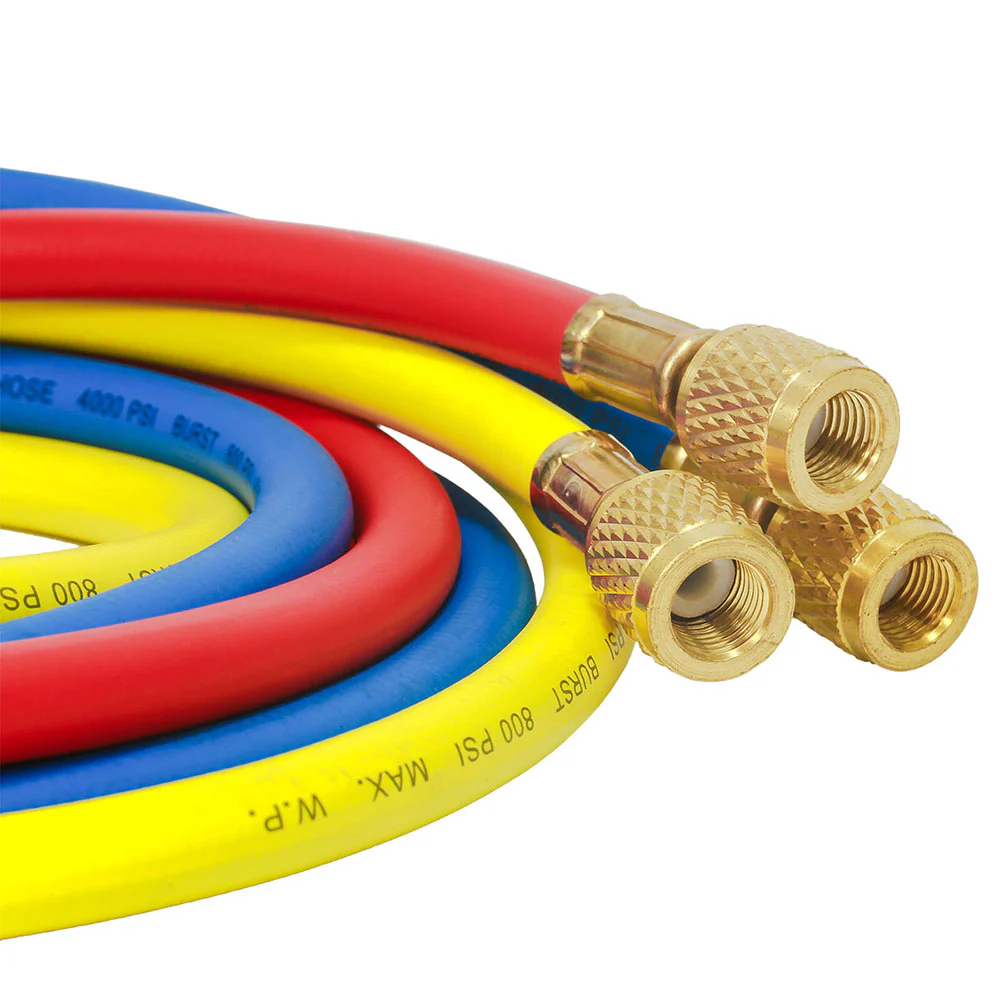Elitech Refrigerant Charging Hoses Set, 1/4''Fitting - Image 9