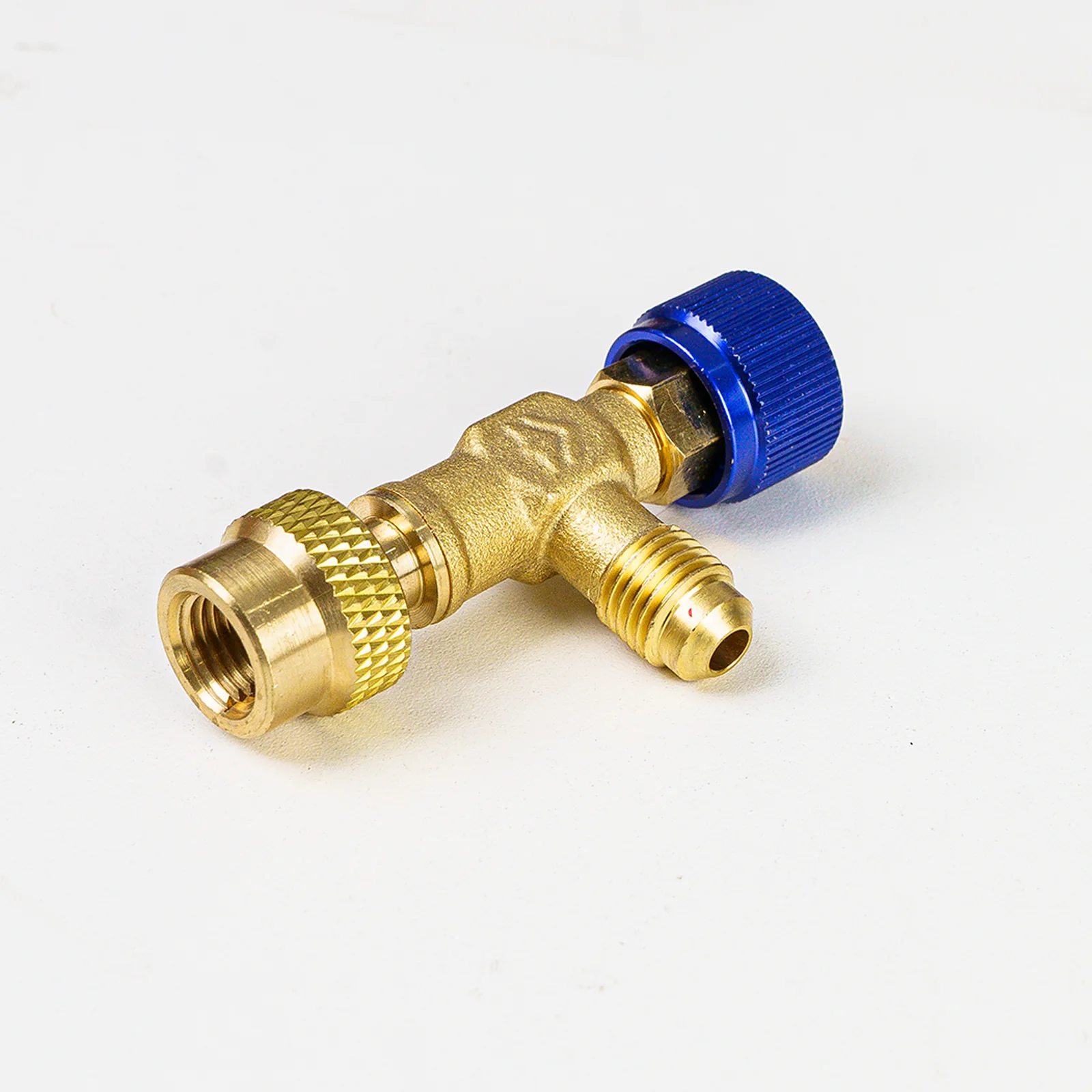 Elitech Safety Valve Refrigerant Charging Valve Brass Liquid Safety Valve for R134a R22 R407 R404 1/4in Male1/4in Female Air Conditioner Manifold - Image 3