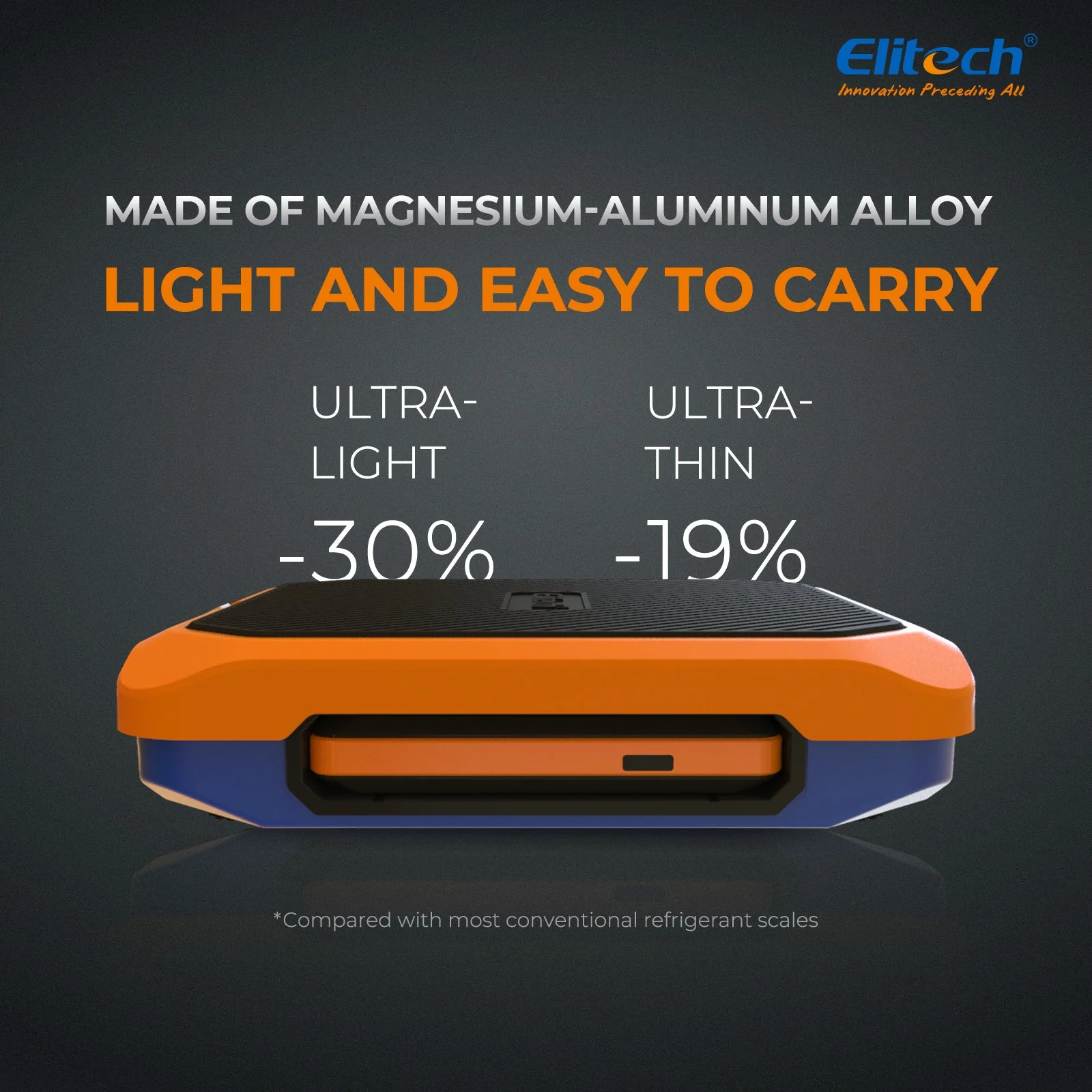 Elitech SRL-100 Intelligent HVAC Refrigerant Scale Lightweight Ultra Thin Maximum weight: 220lb (100kg) - Image 3