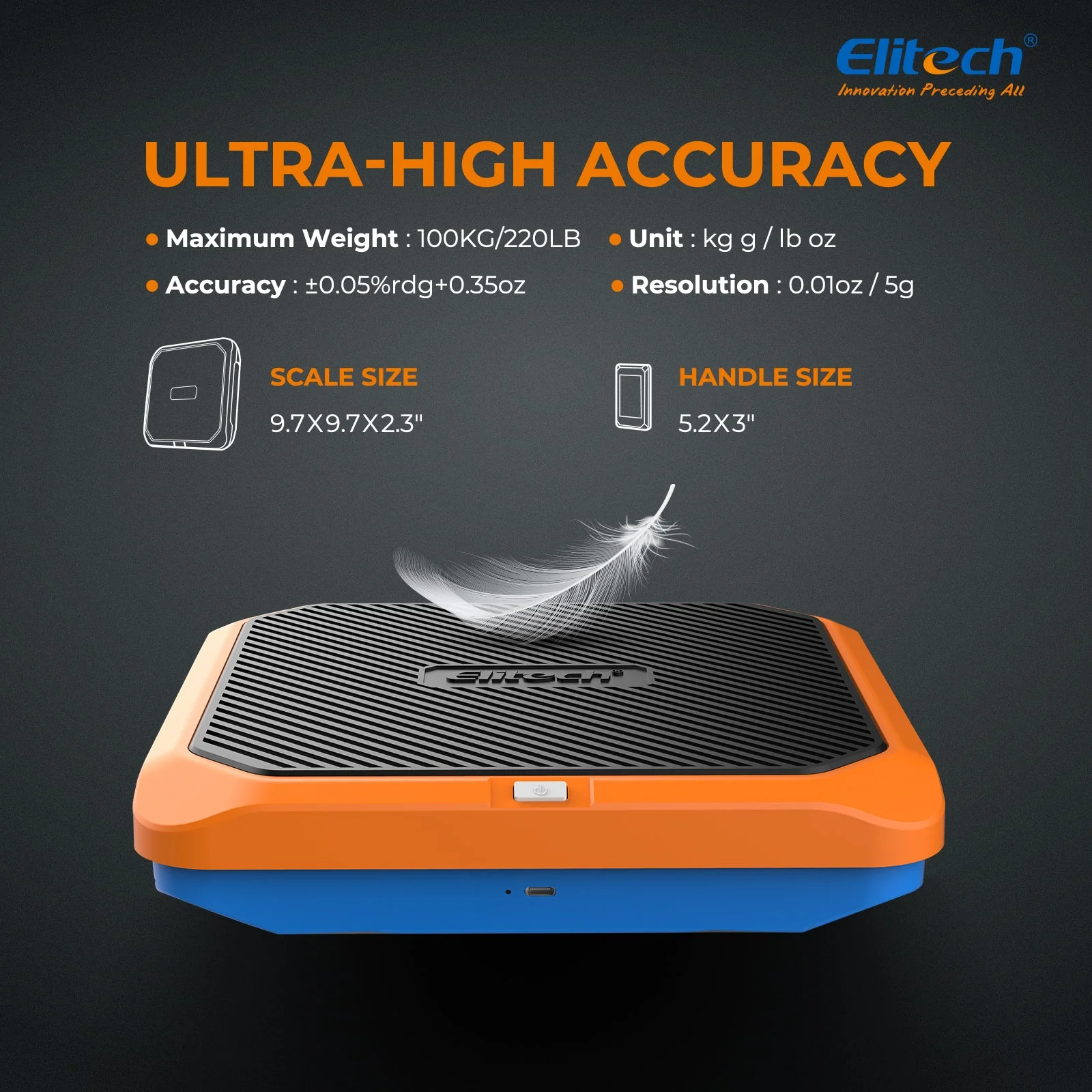 Elitech SRL-100 Intelligent HVAC Refrigerant Scale Lightweight Ultra Thin Maximum weight: 220lb (100kg) - Image 6