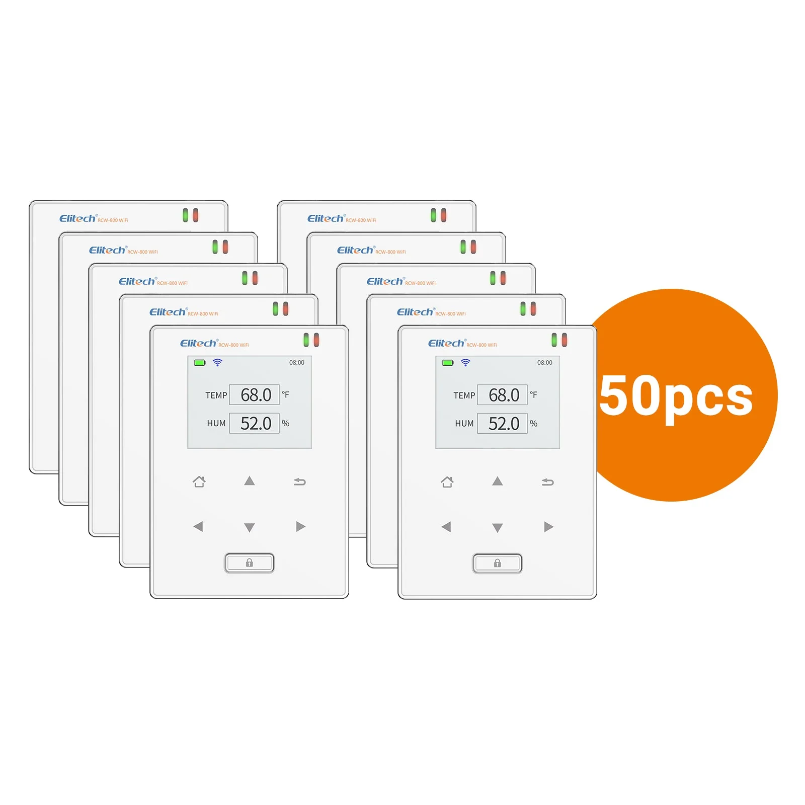 Elitech Wireless Digital Data Logger Remote Real-Time Temperature Monitor Cloud Data Storage SMS/Email/APP/Web Alarm, WiFi Dual External Temp Probe, RCW-800W-TDE(-40~176℉) with FREE Cloud Service - Image 12