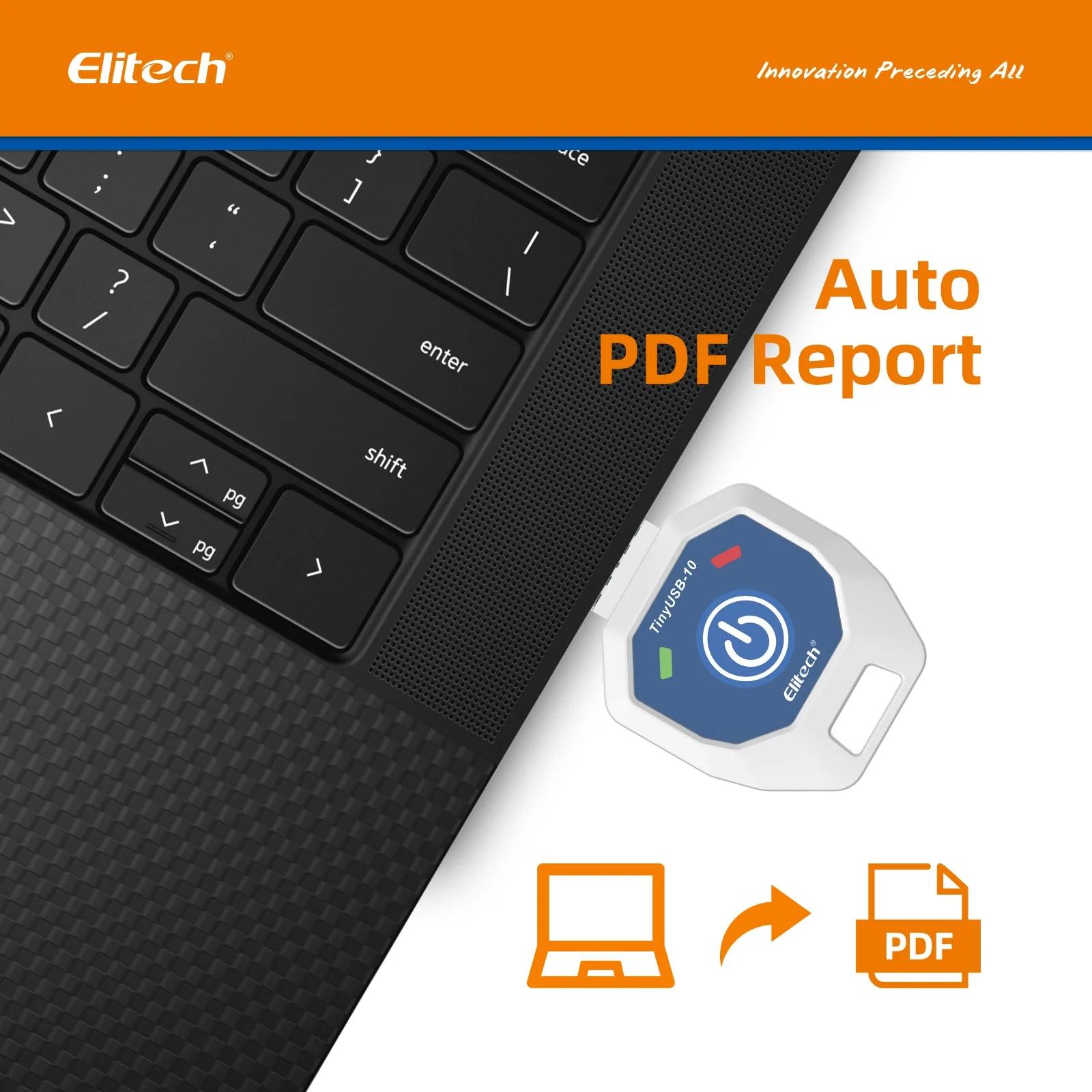 Elitech TinyUSB Single-Use Temperature Recorder Data Logger, TinyUSB-10,-10℃-40℃/14℉-104℉ - Image 5