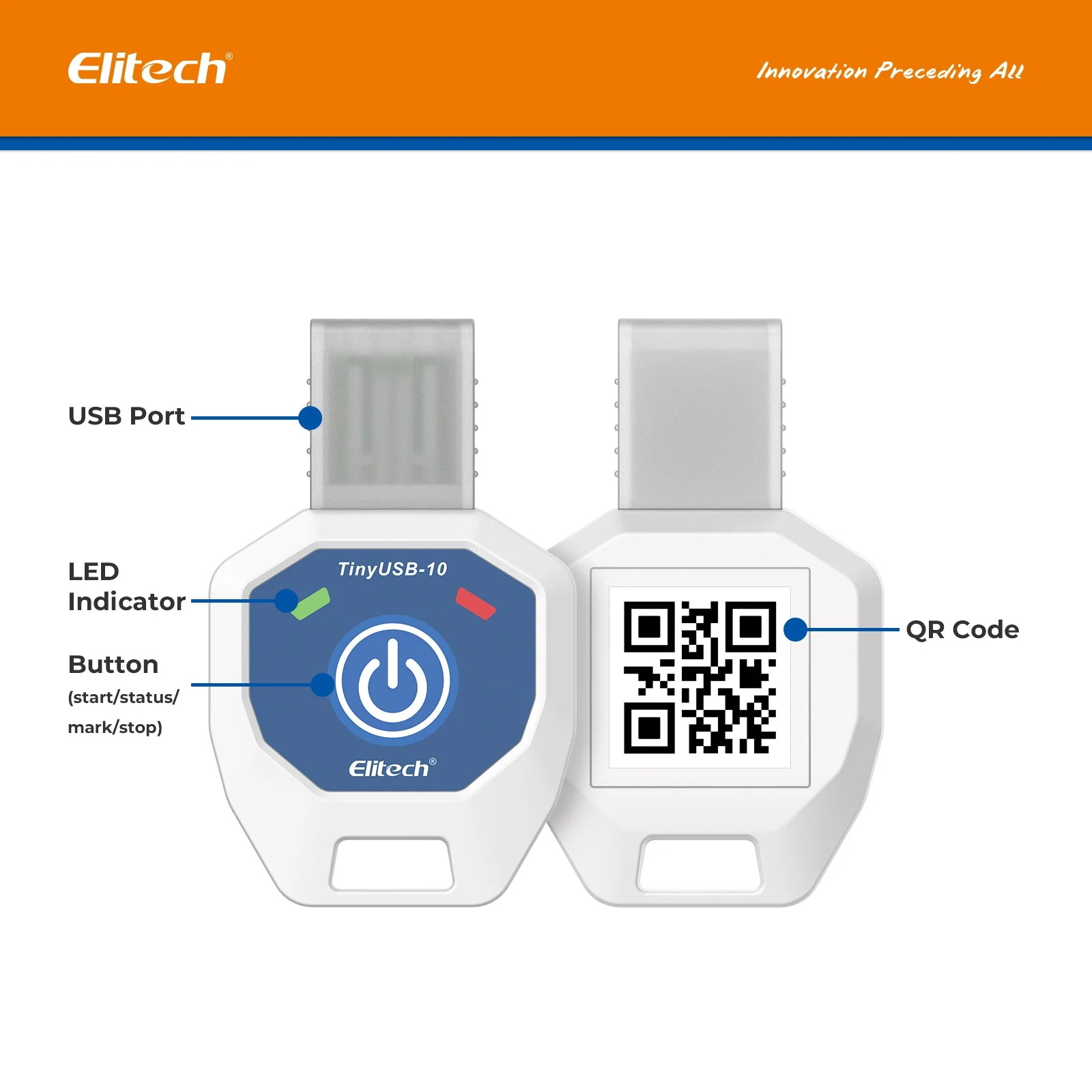 Elitech TinyUSB Single-Use Temperature Recorder Data Logger, TinyUSB-10,-10℃-40℃/14℉-104℉ - Image 6