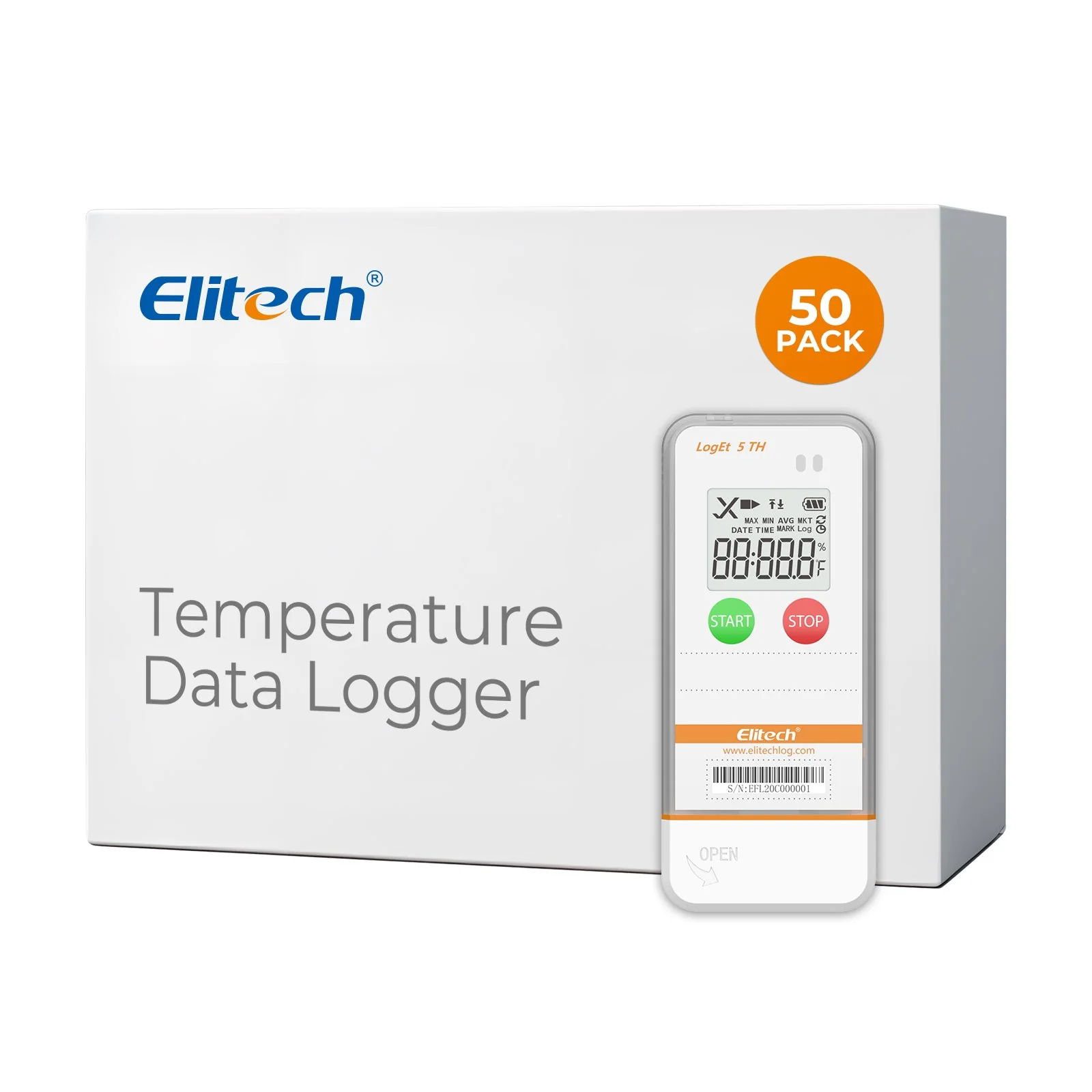 Elitech USB Digital Temperature Humidity Data Logger with Shadow Data Reusable Recorder 32000 Points , Auto PDF/ CSV Report, for Windows/MacOS, Refrigerator Thermometer LogEt5TH - Image 11