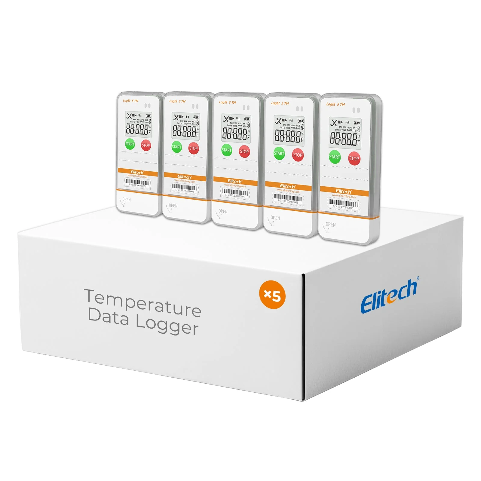 Elitech USB Digital Temperature Humidity Data Logger with Shadow Data Reusable Recorder 32000 Points , Auto PDF/ CSV Report, for Windows/MacOS, Refrigerator Thermometer LogEt5TH - Image 9