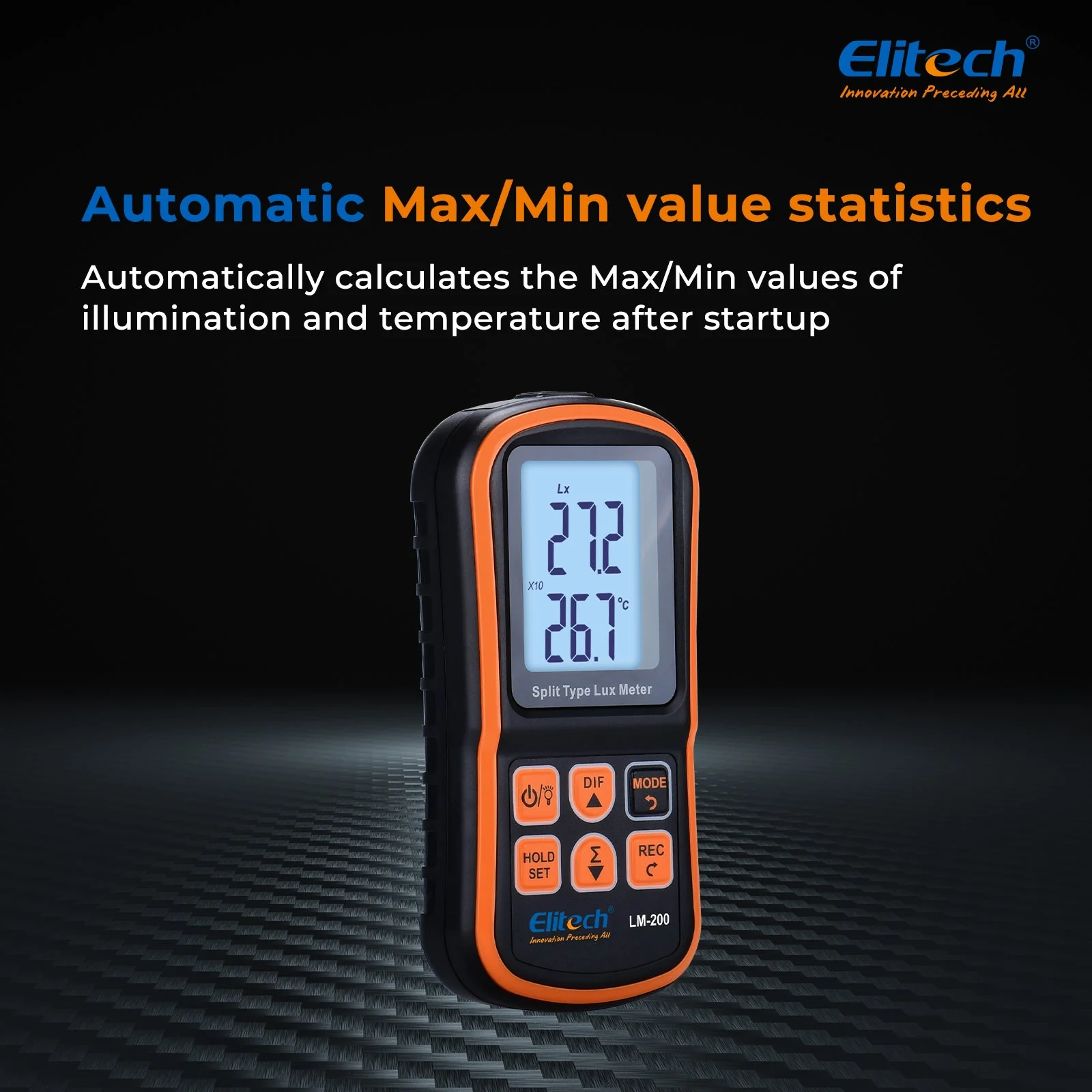 Light Meter Digital Illuminance Meter Handheld Ambient Temperature Measurer, Range up to 200,000 Lux，Ambient Temperature - Image 5