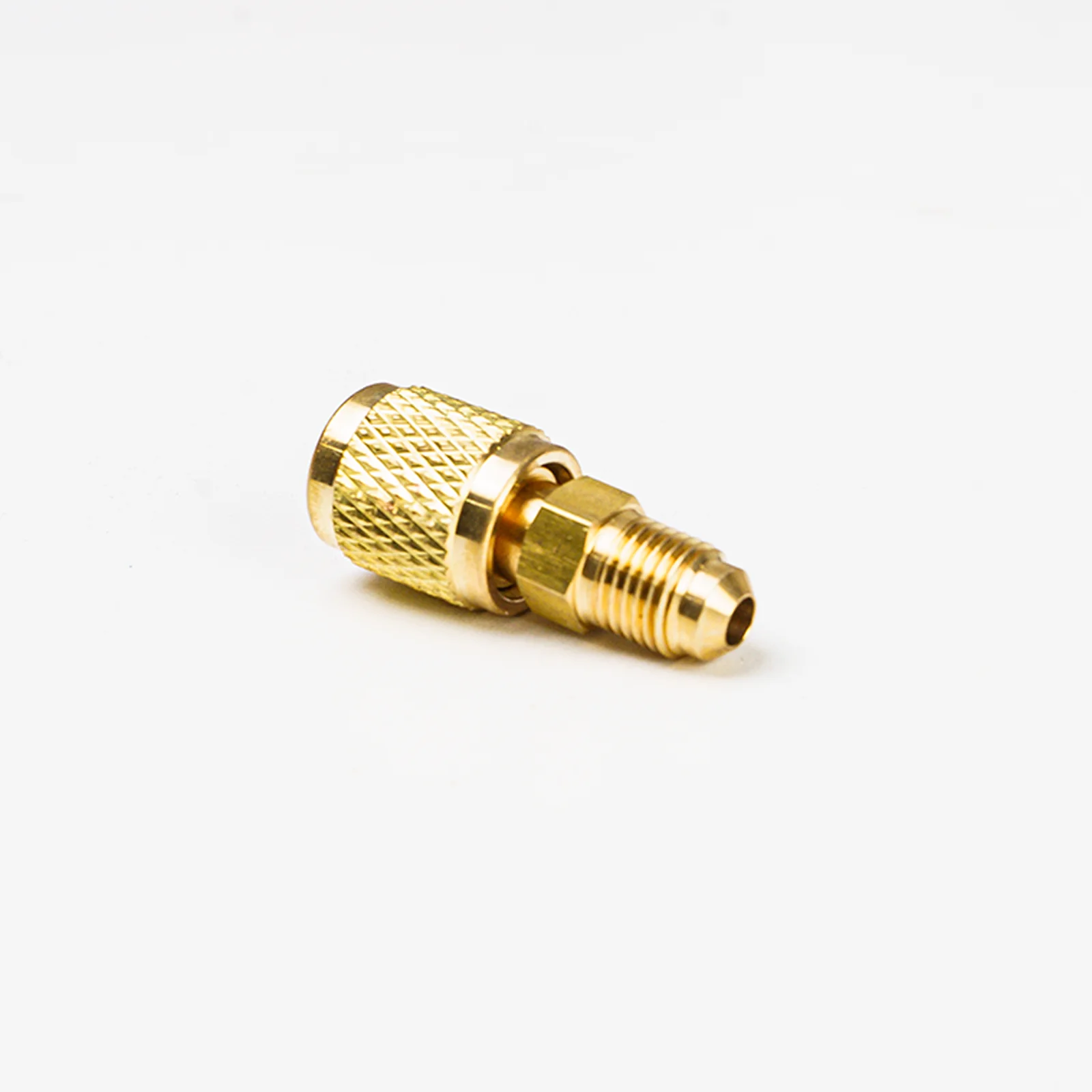 Elitech  HVAC Brass Fitting Adapter Reducer,  1/4" SAE Female to 5/16" SAE Male, Leak-Proof Refrigerant Connector for R410A R22 R134A Mini Split Air Conditioner Systems (pack of 5) - Image 4