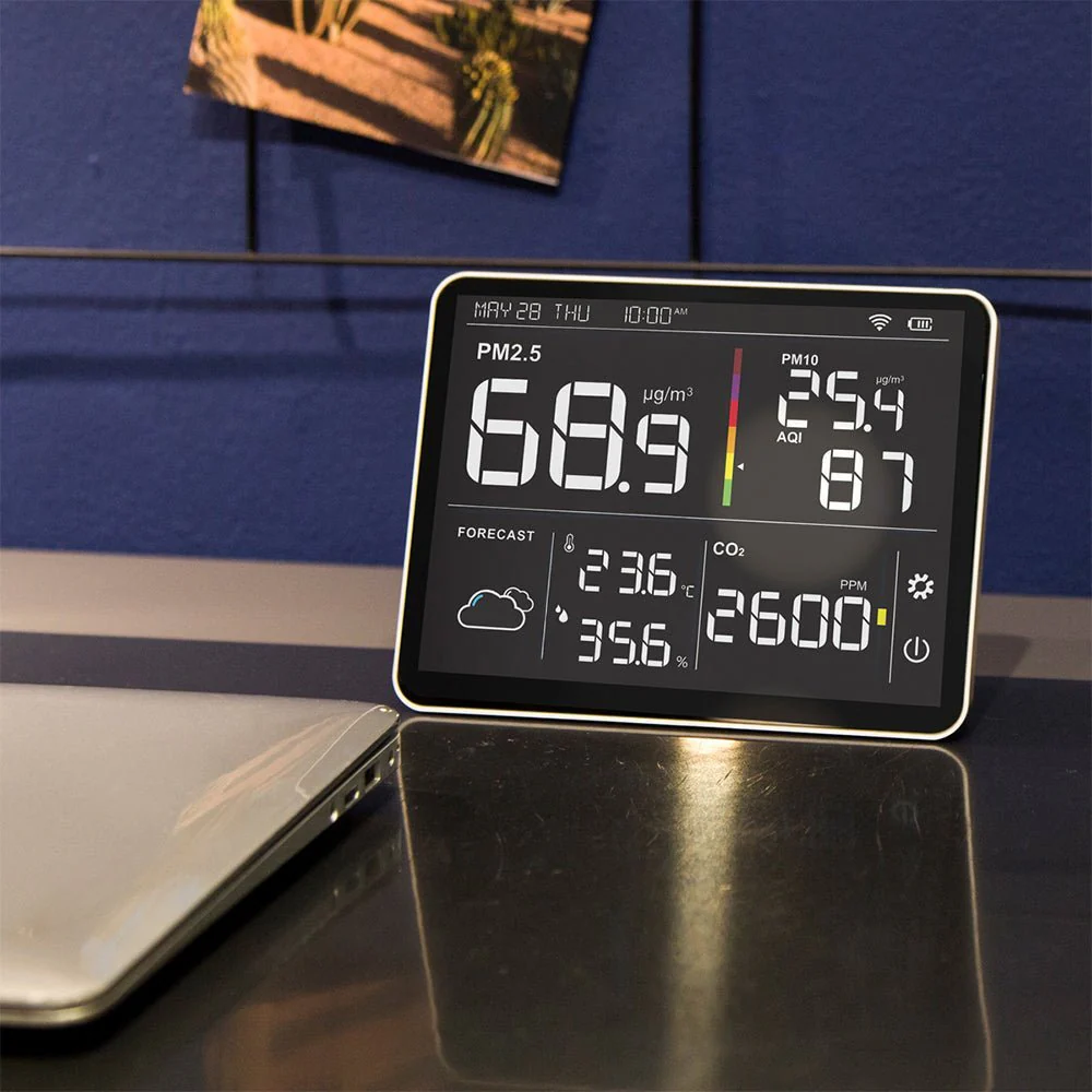 Temtop M100 Indoor CO2 Meter & Air Quality Monitor 8 in 1 Integrated Sensor - Image 8
