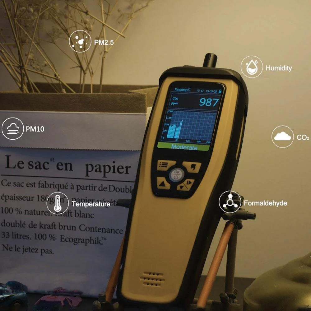 Temtop M2000 2nd CO2 Detector Portable Air Quality Monitor of Carbon Dioxide PM2.5 PM10 Formaldehyde - Image 3