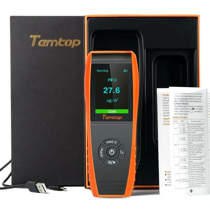 Temtop P600 PM2.5 PM10 Air Quality Monitor Rechargeable - Image 6