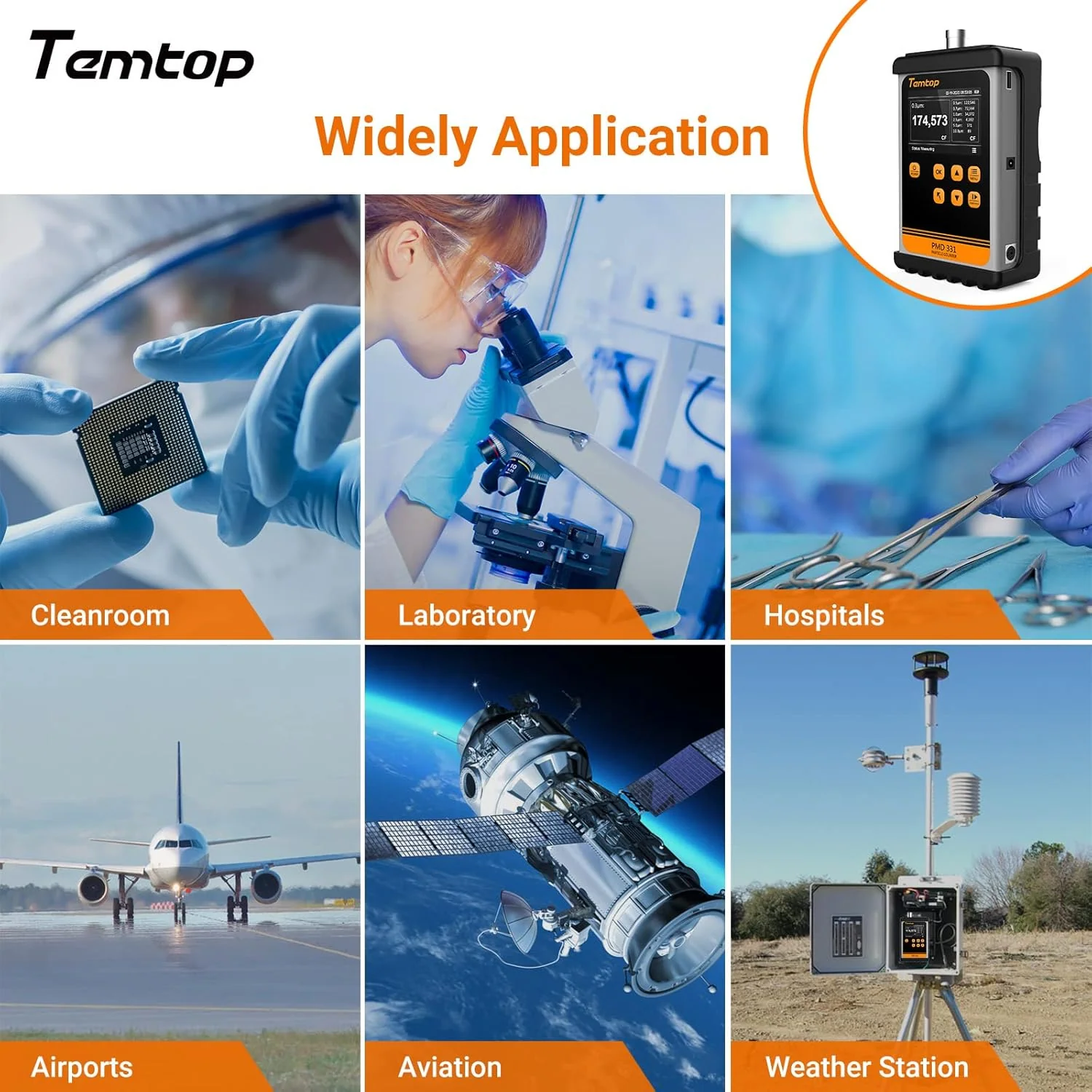 Temtop Innovative Handheld Particle Counter for Air Quality Measurement Conform to ISO Standard PMD 331 - Image 4