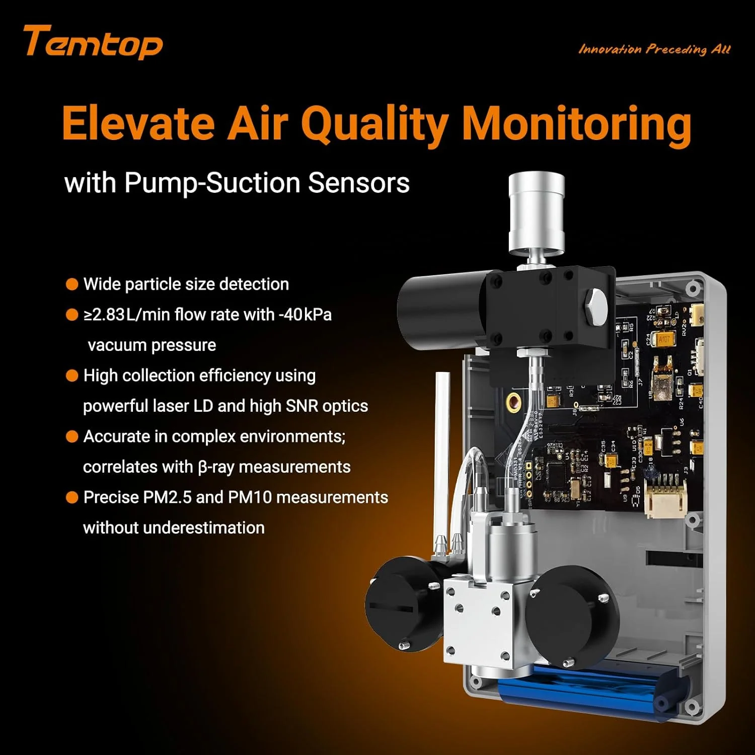 Temtop Innovative Handheld Particle Counter for Air Quality Measurement Conform to ISO Standard PMD 331 - Image 6