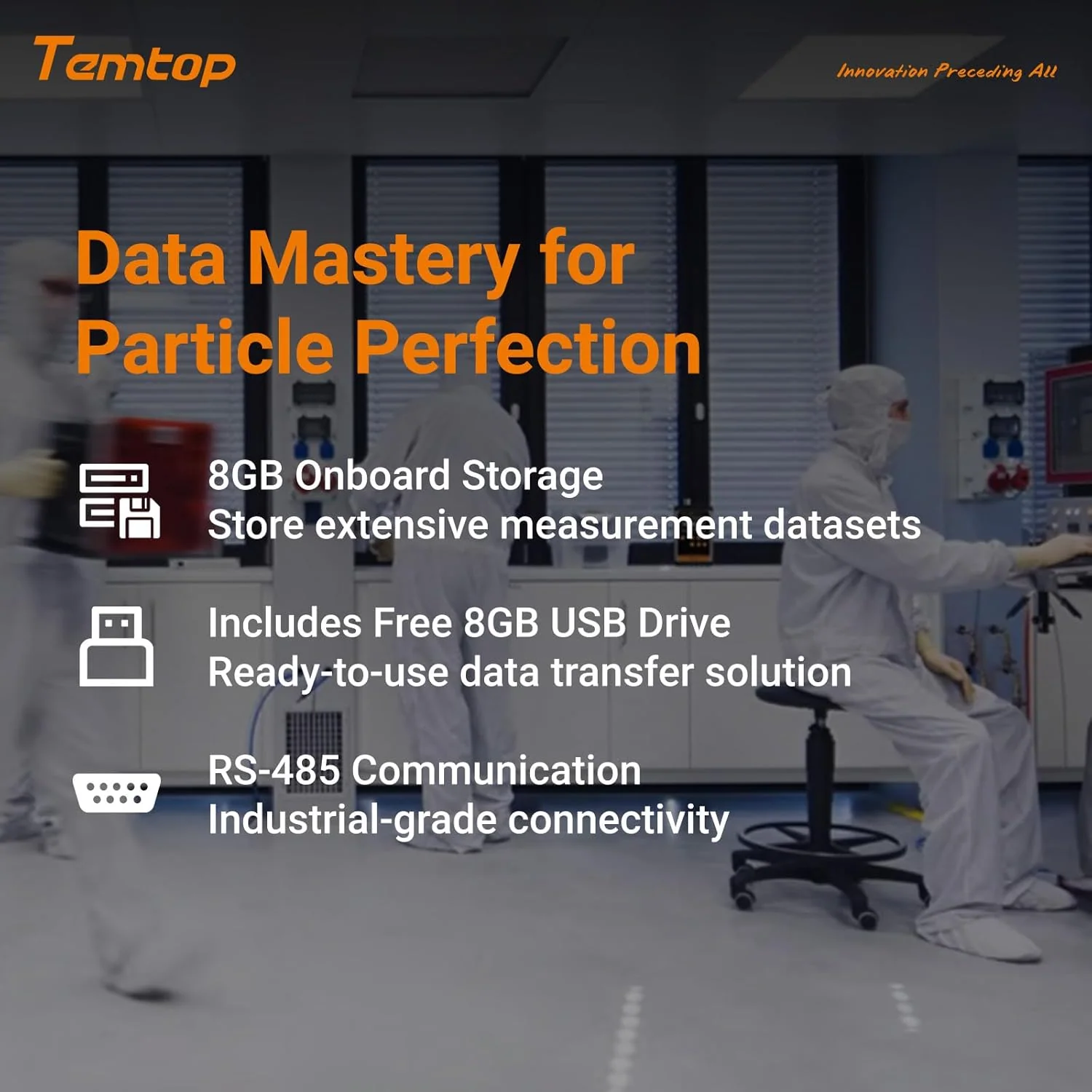 Temtop Handheld Particle Counter Particulate Meter for PM1.0/PM2.5/PM4.0/PM10/TSP PMD 351 - Image 7