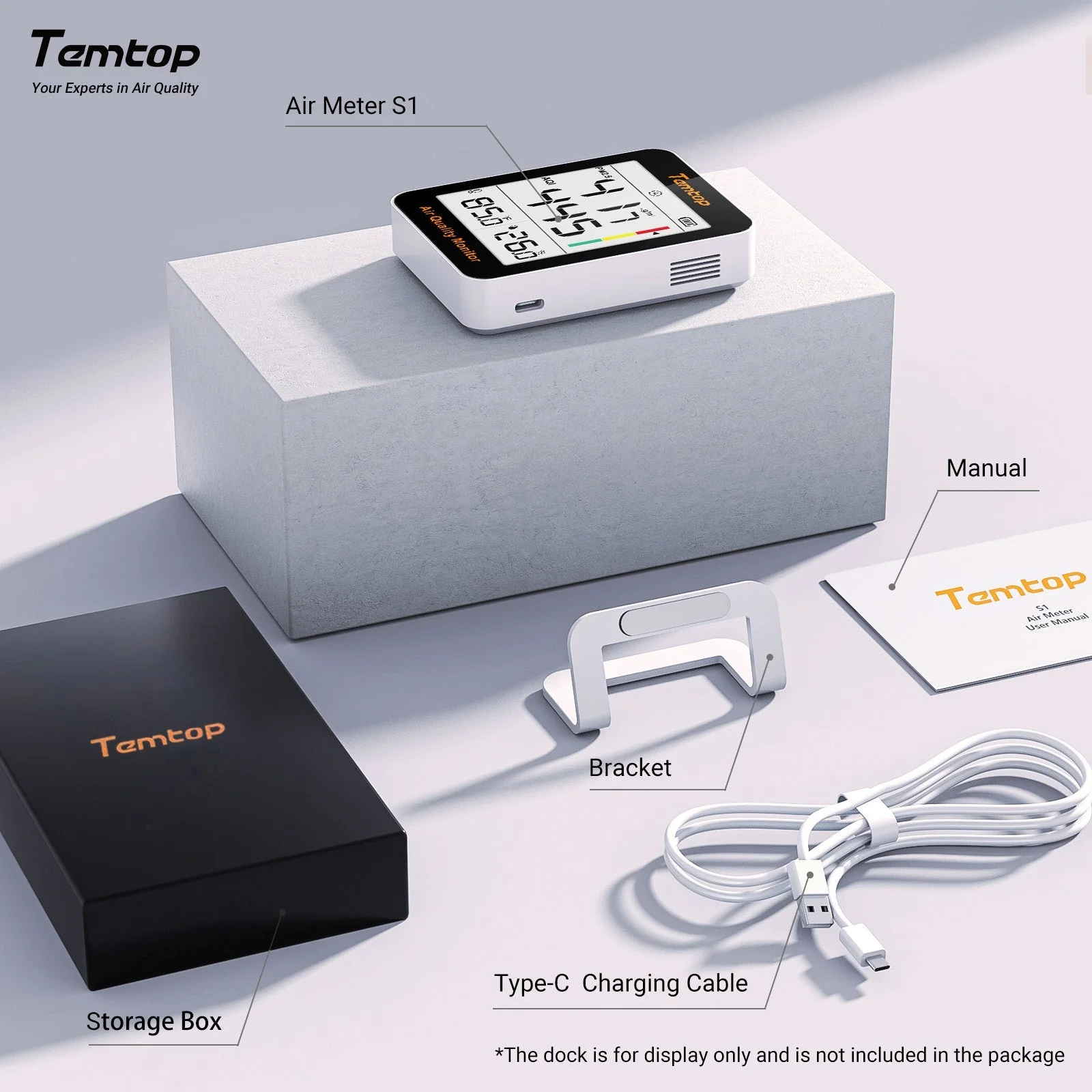 Temtop S1-up Indoor Air Quality Meter Temperature & Humidity AQI PM2.5 Monitor with Accurate Sensor - Image 11